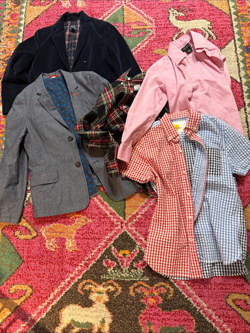 Lot of boys clothes - blazers and button downs from Mini Boden, Brooks bros, RL